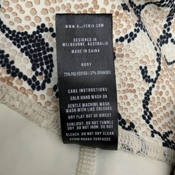 All Fenix Leggings S Neutral Python Print 7/8 Pull-on Active Athleisure - Picture 6 of 9